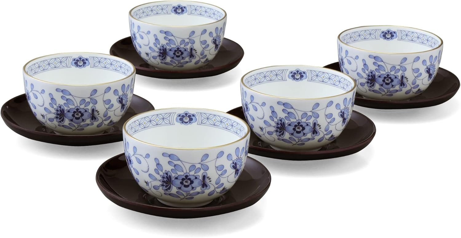 煎茶道具 有田 宝瓶 玉露 小茶器7点セット グリーン玉赤絵 金彩 仙月